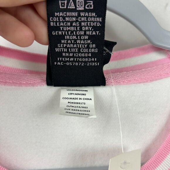 My Melody NWT Sweatshirt Shirt Womens M Pink White Cute New Sanrio BoxLunch - Picture 4 of 14